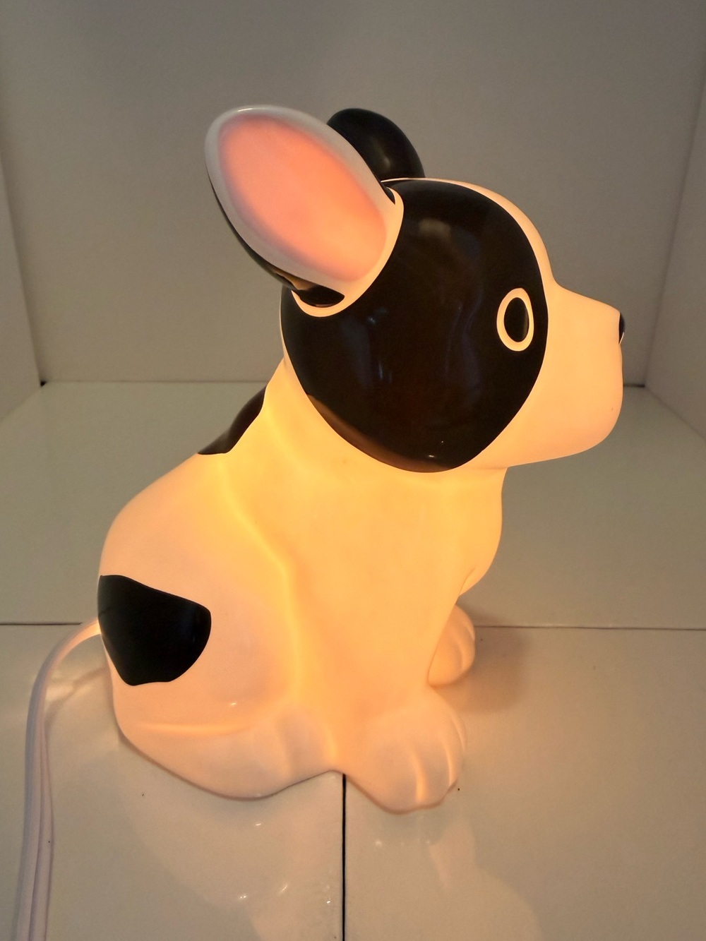 Ceramic French Bulldog Night Light - Picture 2 of 7